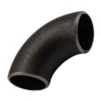 زانو 90 درجه کربن استیل جوشی درز دار Elbow 90 BW A234 WPB ERW SCH80