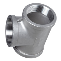 سه راه فشار قوی دنده ای کربن استیل Tee A105 SCR 3000